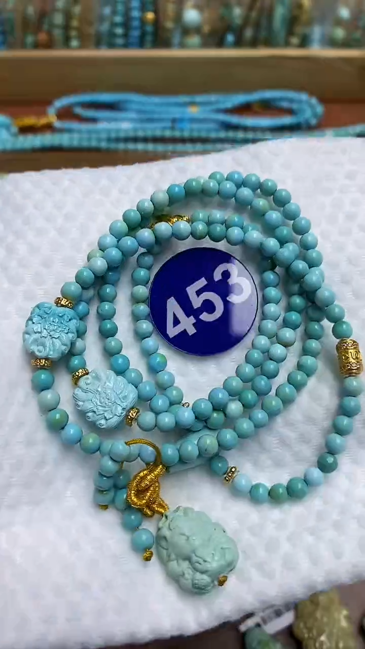 【闪购商品】绿松石项链银S925镶嵌453