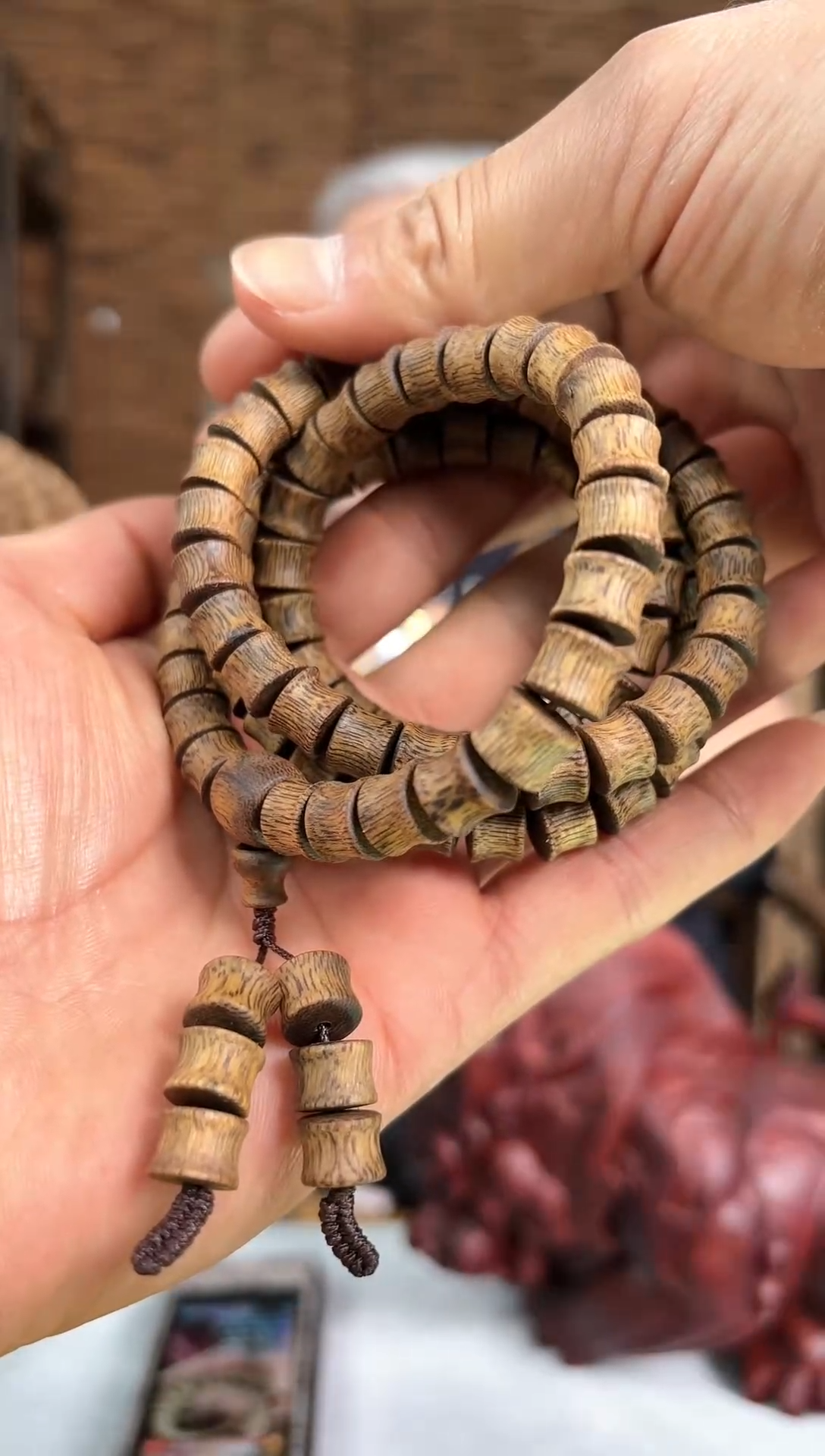 【闪购商品】沉香手串精品文莱紫棋随型竹节珠多圈多样性发一