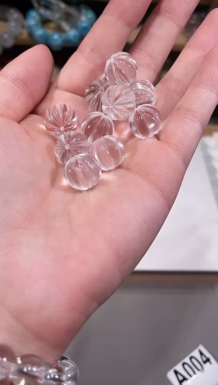 未镶嵌手链水晶A004白水晶南瓜珠多样性发一