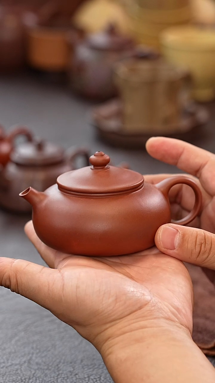 茶壶紫砂宜兴原矿高端紫砂 寒江壶