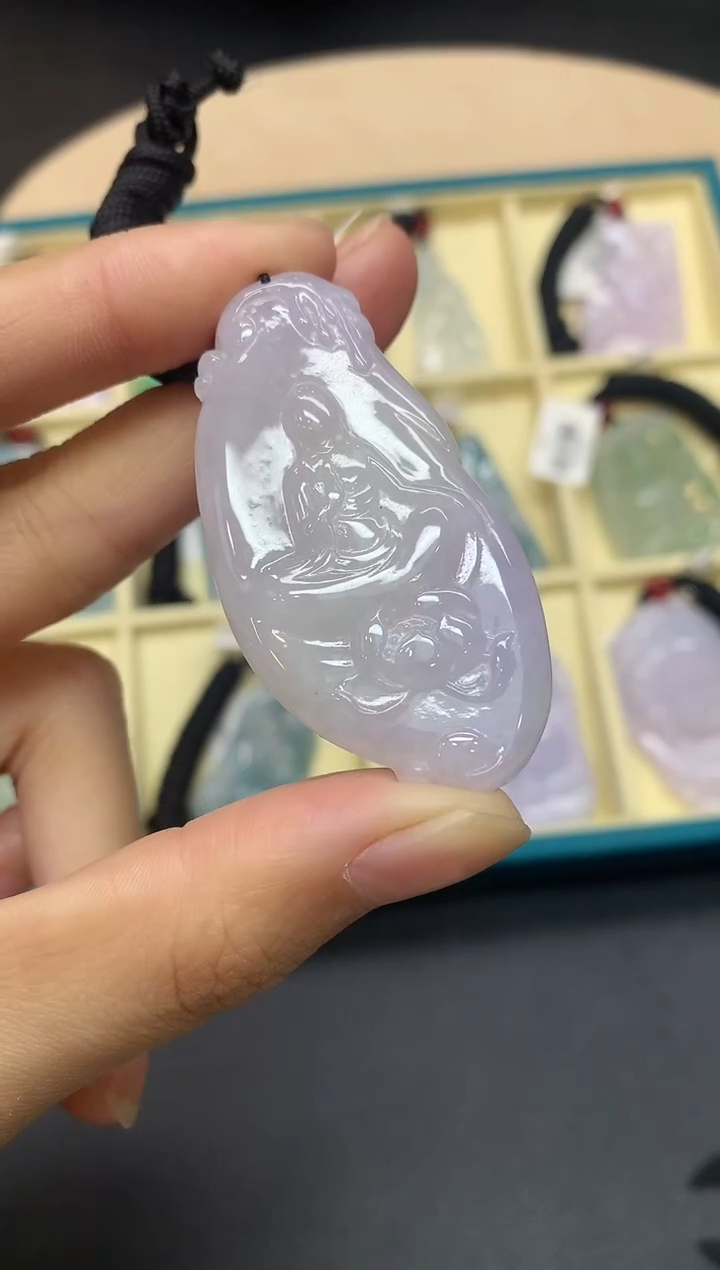 【闪购商品】定制翡翠未镶嵌无相佛【无服务费】