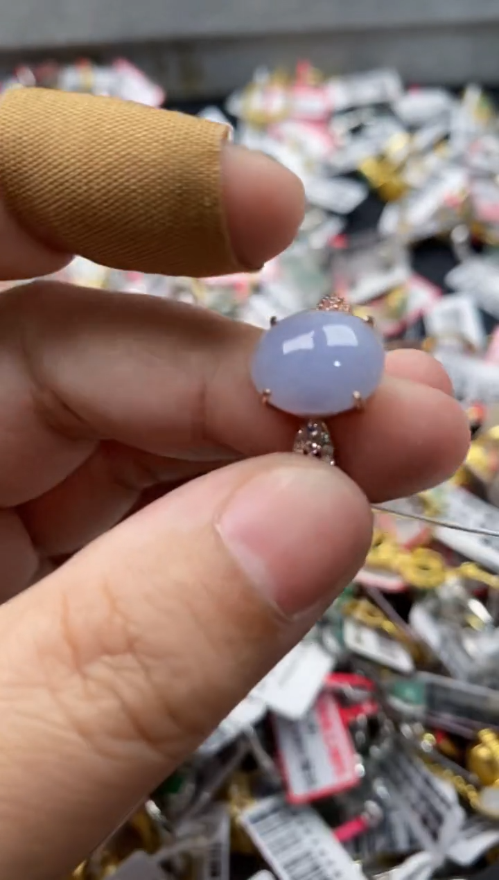 【闪购商品】翡翠戒指银S925镶嵌55555---4