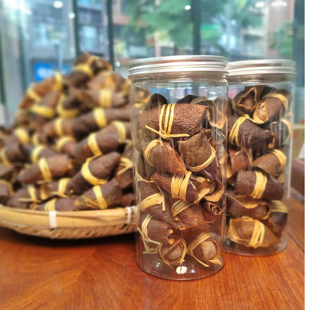 正宗广东三宝扎干仓陈皮咸橄榄糯草茶5年新会陈皮煲汤泡水500g