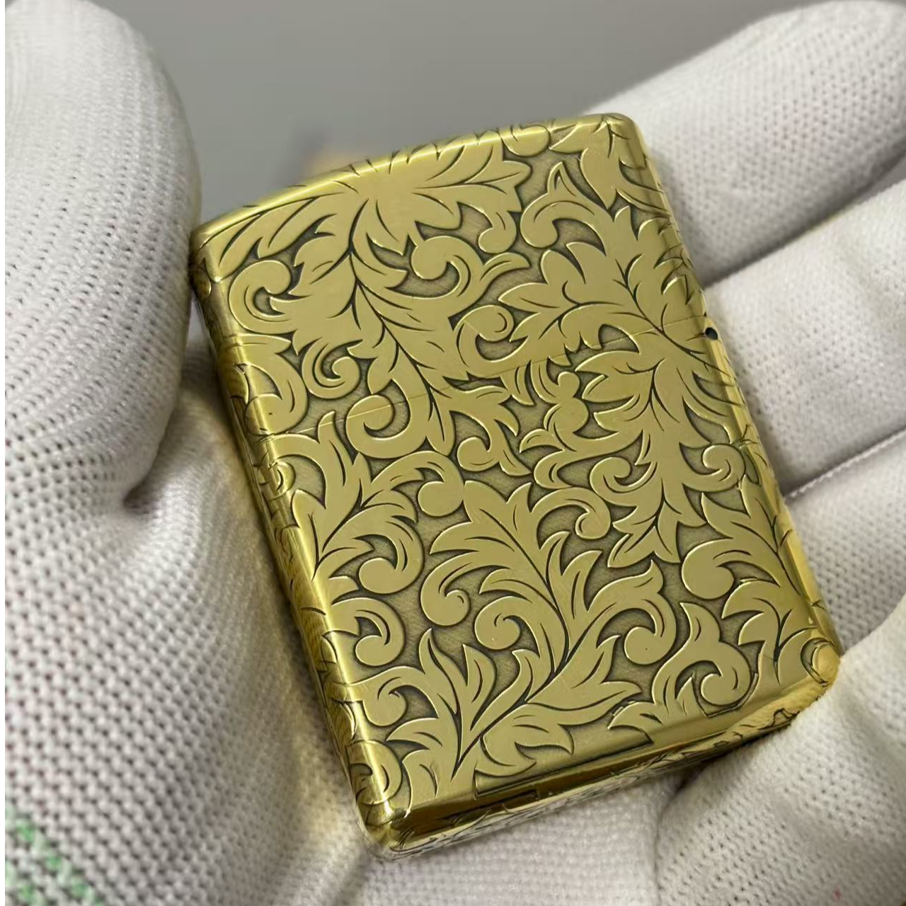 大唐草：内胆不上窜、超长续航、铜块掏空、佐罗纯黄铜防风盔甲打火机