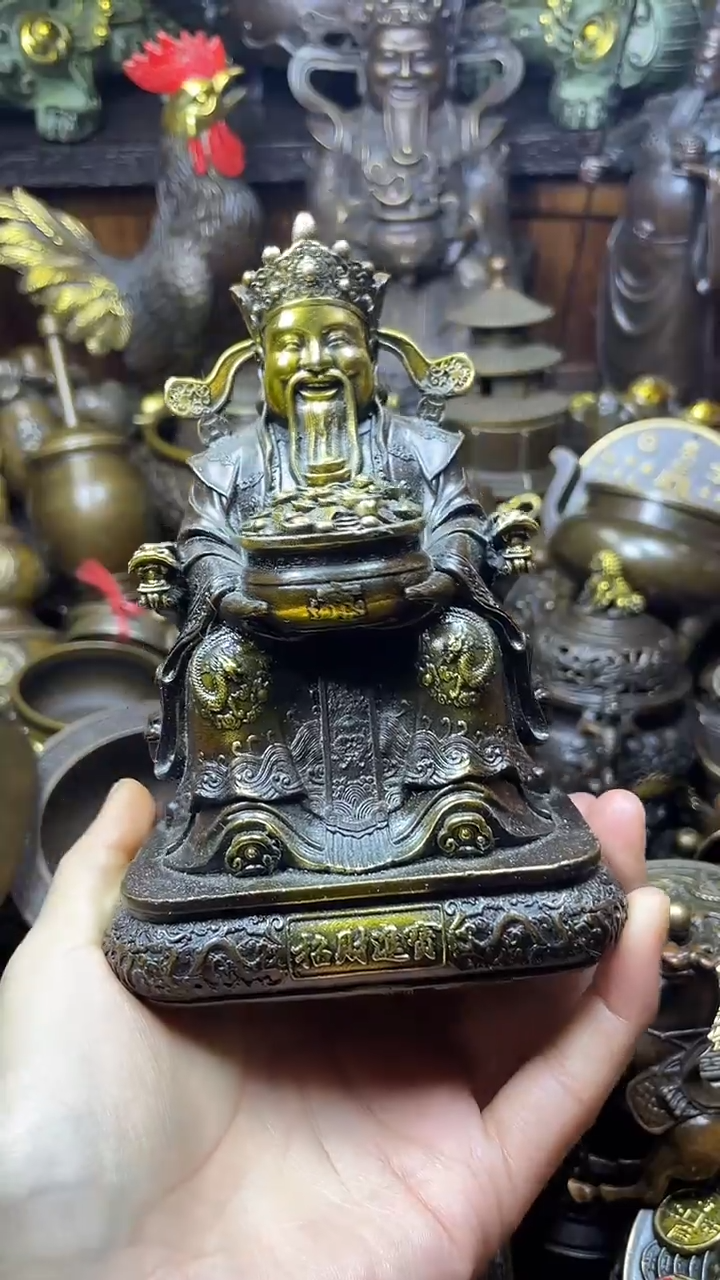 闪购链接，点击下单，有运费险，铜摆件