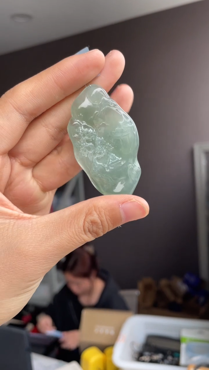吊坠(不含链)未镶嵌翡翠天然缅甸A货翡翠