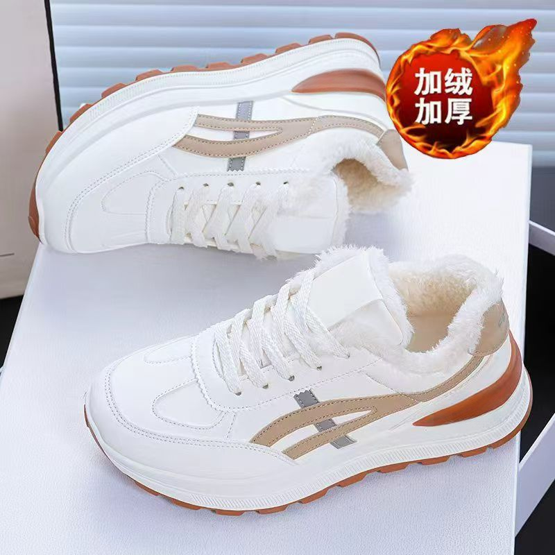 秋冬季单鞋/加绒鞋韩版春季休闲鞋运动风老爹鞋女款时尚休闲鞋