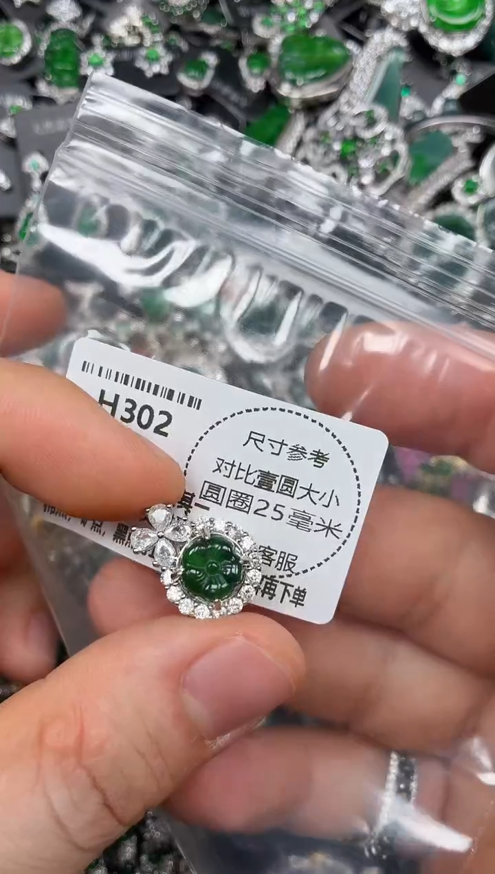 颈饰未镶嵌翡翠H302吊坠