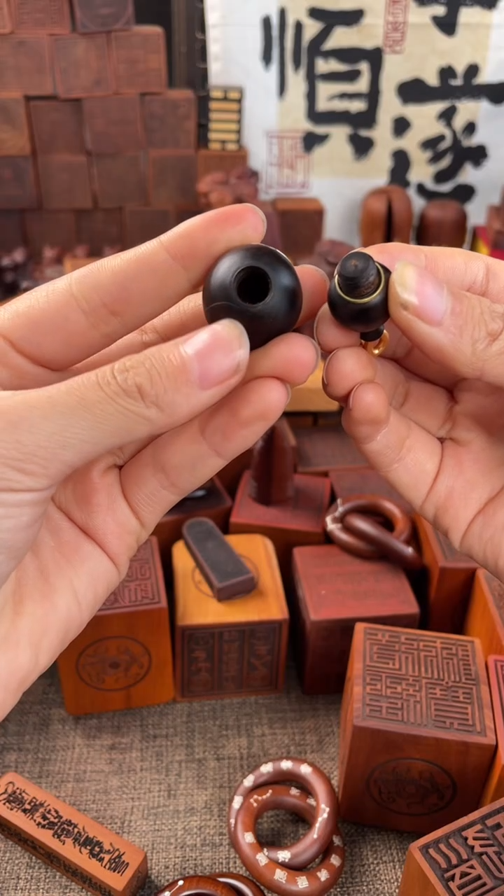 【闪购商品】木枣木玉华镶银七星开口葫芦