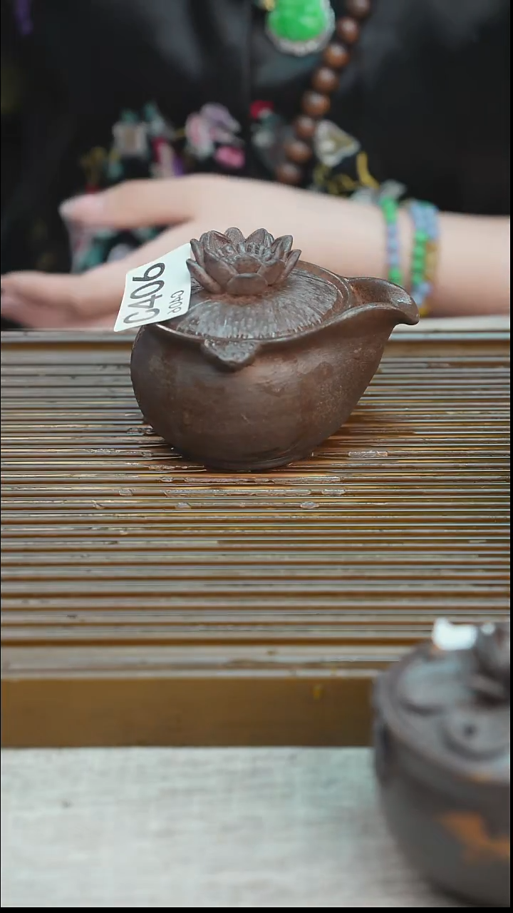纯手工粗陶茶具每一只不一样