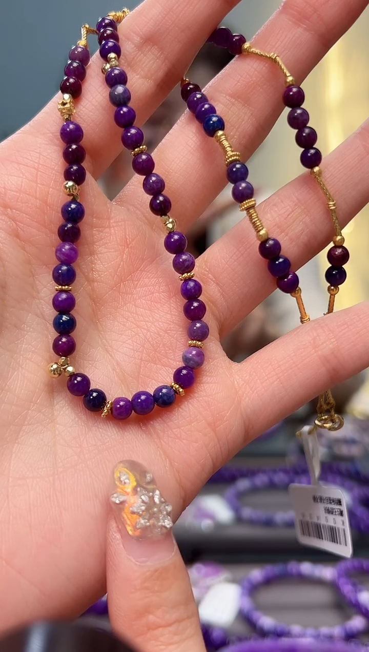 【闪购商品】苏纪石（舒俱来）项链18K金镶嵌1