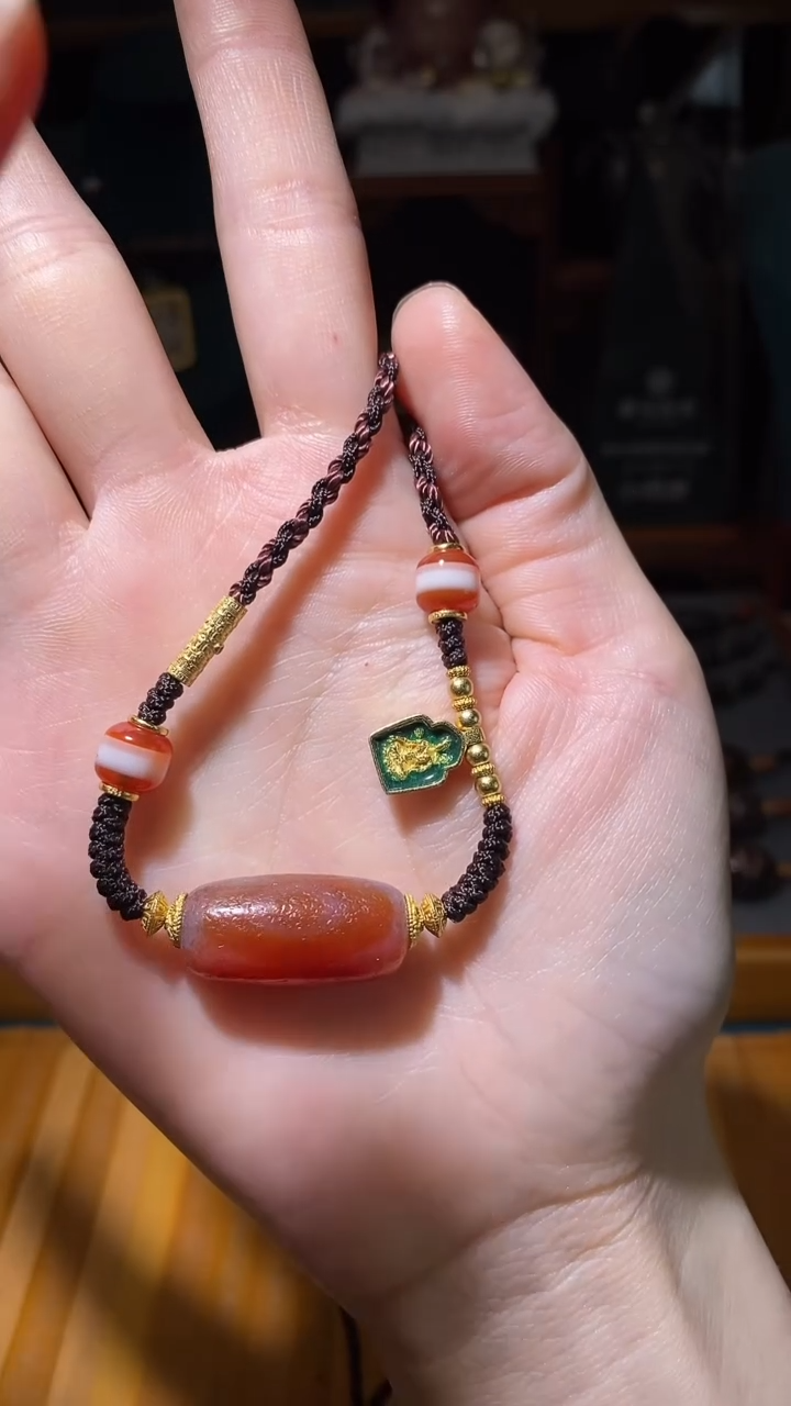 未镶嵌颈饰玛瑙/玉髓（覆膜）C08600多样性发一