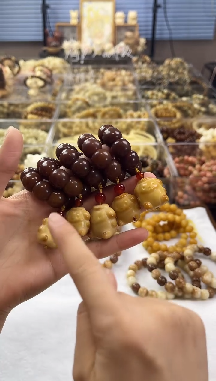 菩提根/象牙果吊坠布丁狗手捻