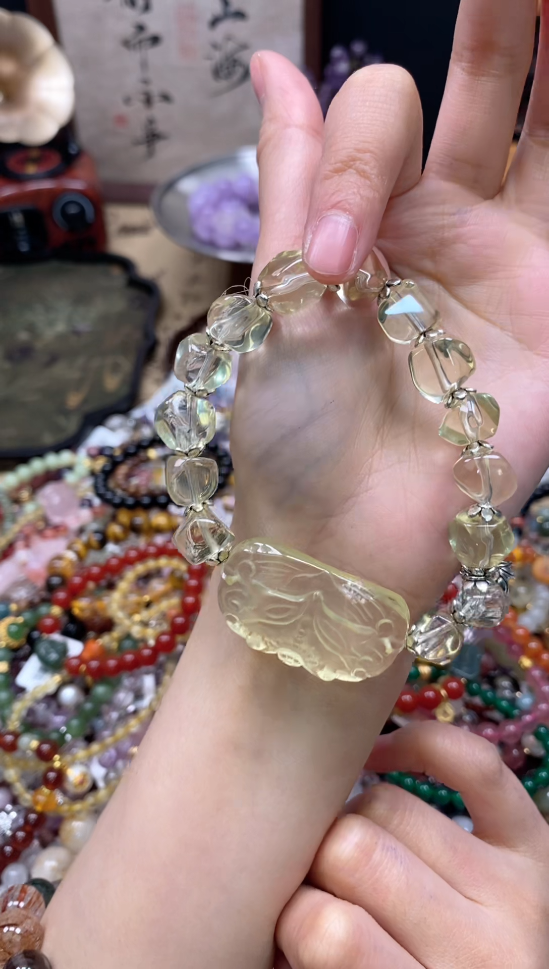 【闪购商品】黄晶手链未镶嵌281手串