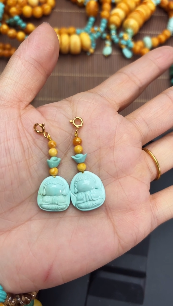 【闪购商品】琥珀裸石未镶嵌蜜蜡DIY无相佛挂饰多样性发其中一件