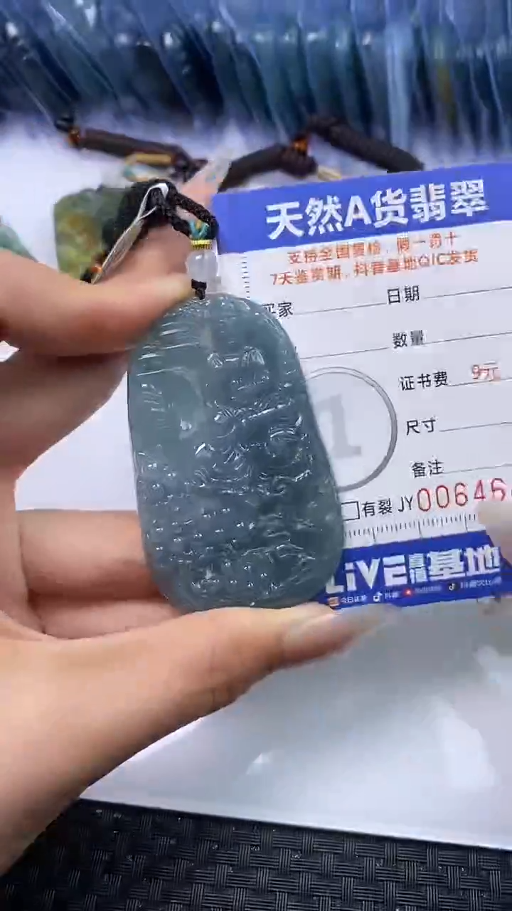 【闪购商品】翡翠颈饰未镶嵌A货翡翠4643