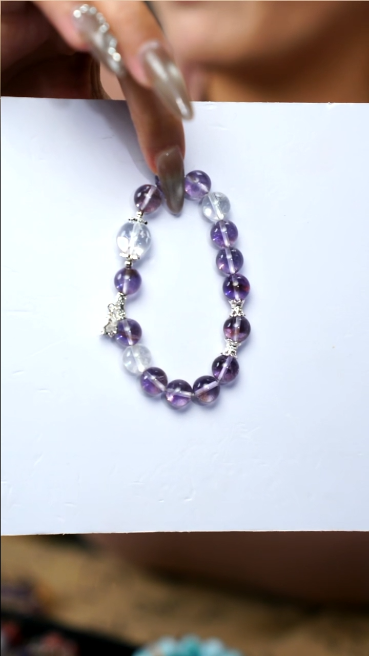 【闪购商品】水晶手链合金紫萝鹿玲