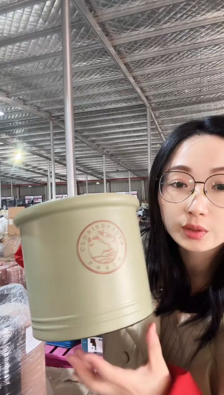 【闪购商品】塑料8寸克里欧圆柱抹茶绿2套