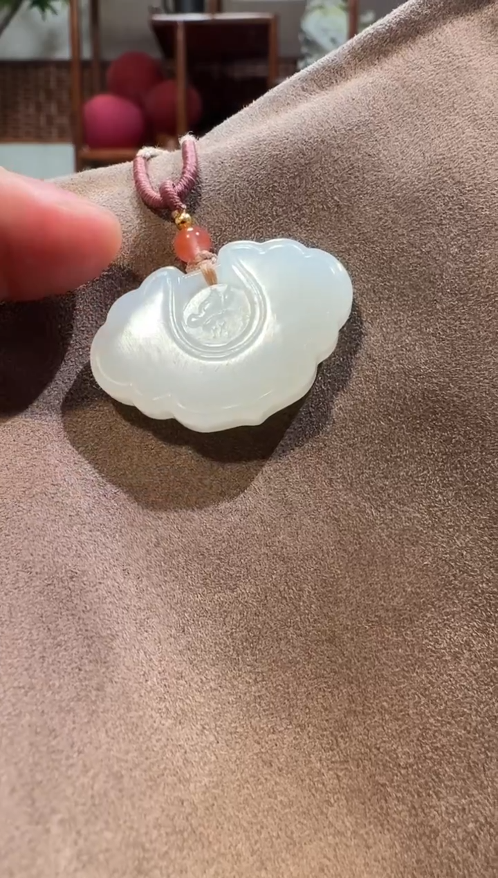 【闪购商品】和田玉吊坠未镶嵌1401平安锁