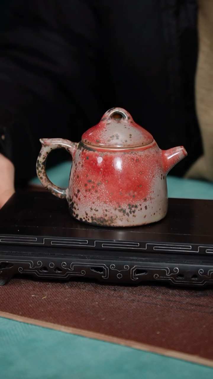 【闪购商品】161-1秦权壶（炉钧釉 窑变随机）