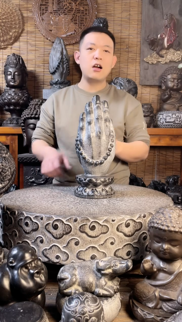 【闪购商品】34佛手天然青石雕刻