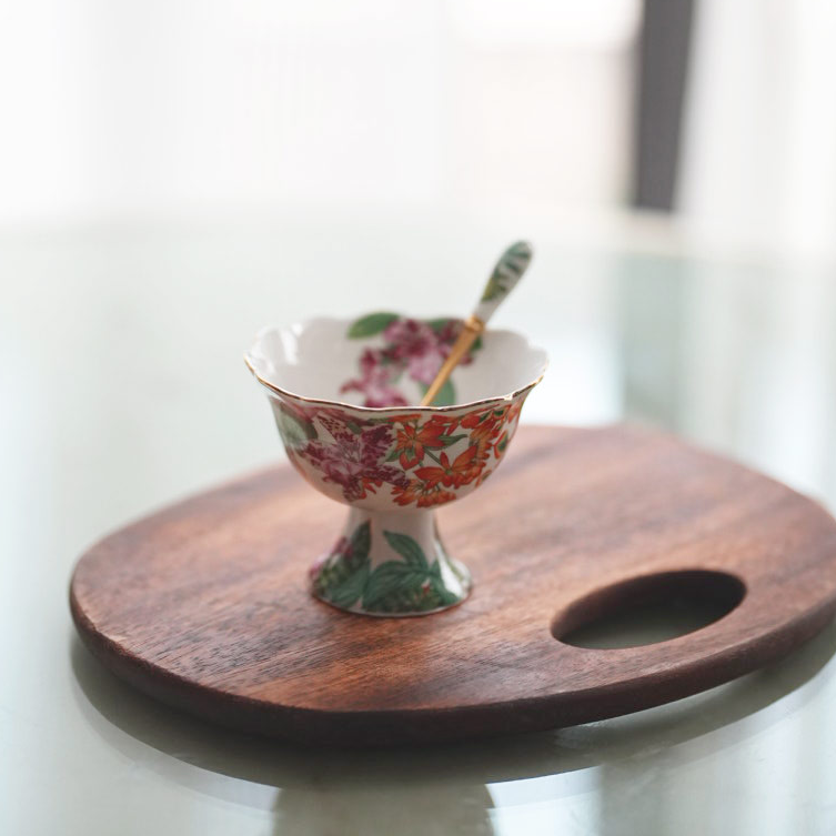 【奇居】爱仕丛林系列骨瓷搅拌酸奶甜品杯#240902