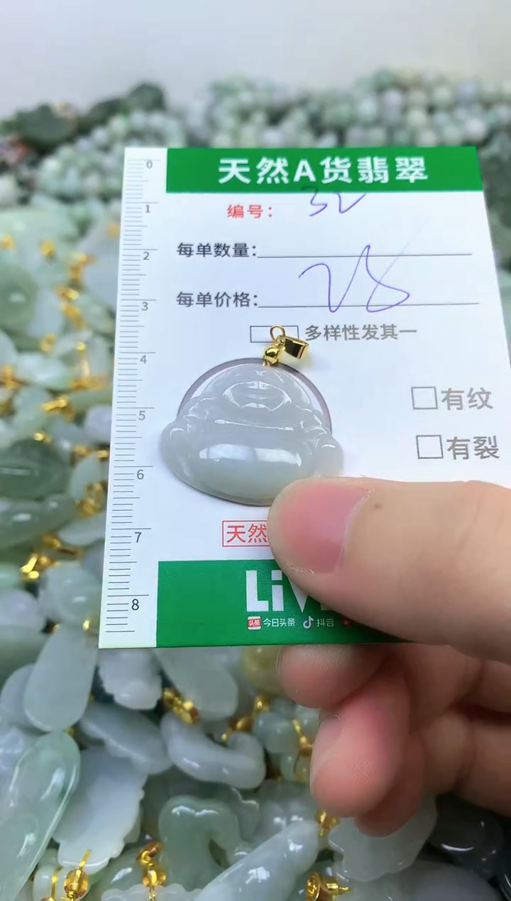 颈饰未镶嵌翡翠纯天然缅甸A货翡翠