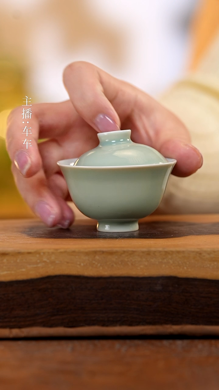 【闪购商品】手工手绘 每只不同 迷你 微瑕 豆青