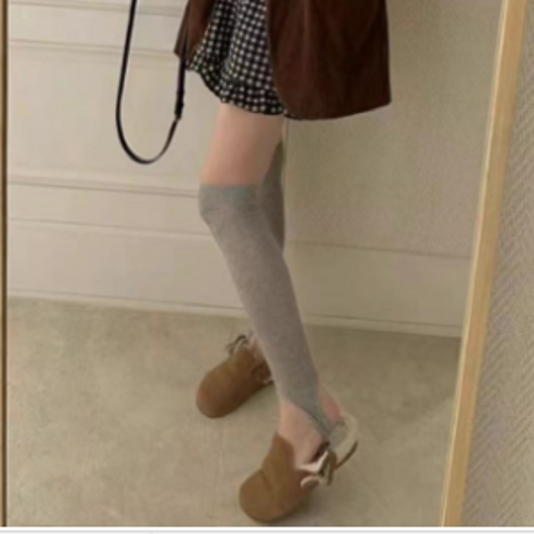 【BORAKOO】【吉莉】博拉拉喜欢的灰色高筒过膝袜