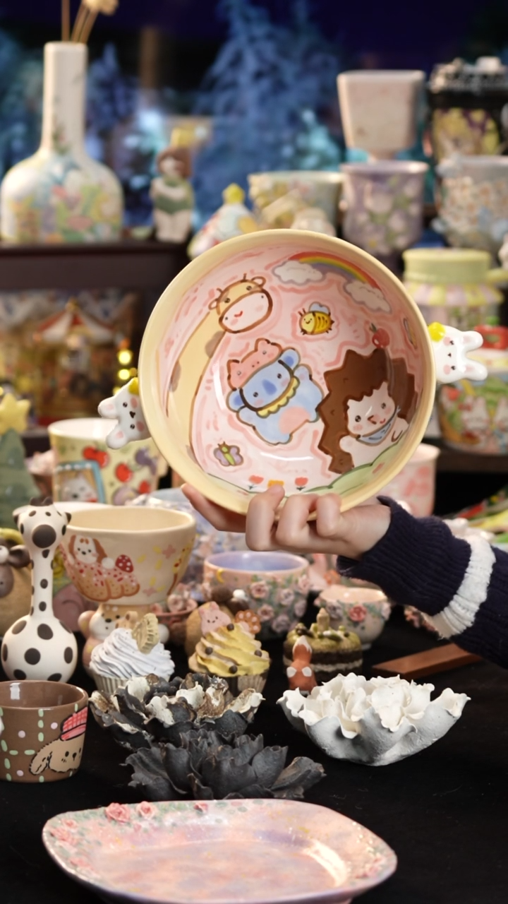 其他陶景德镇釉下彩手绘设计师款陶瓷