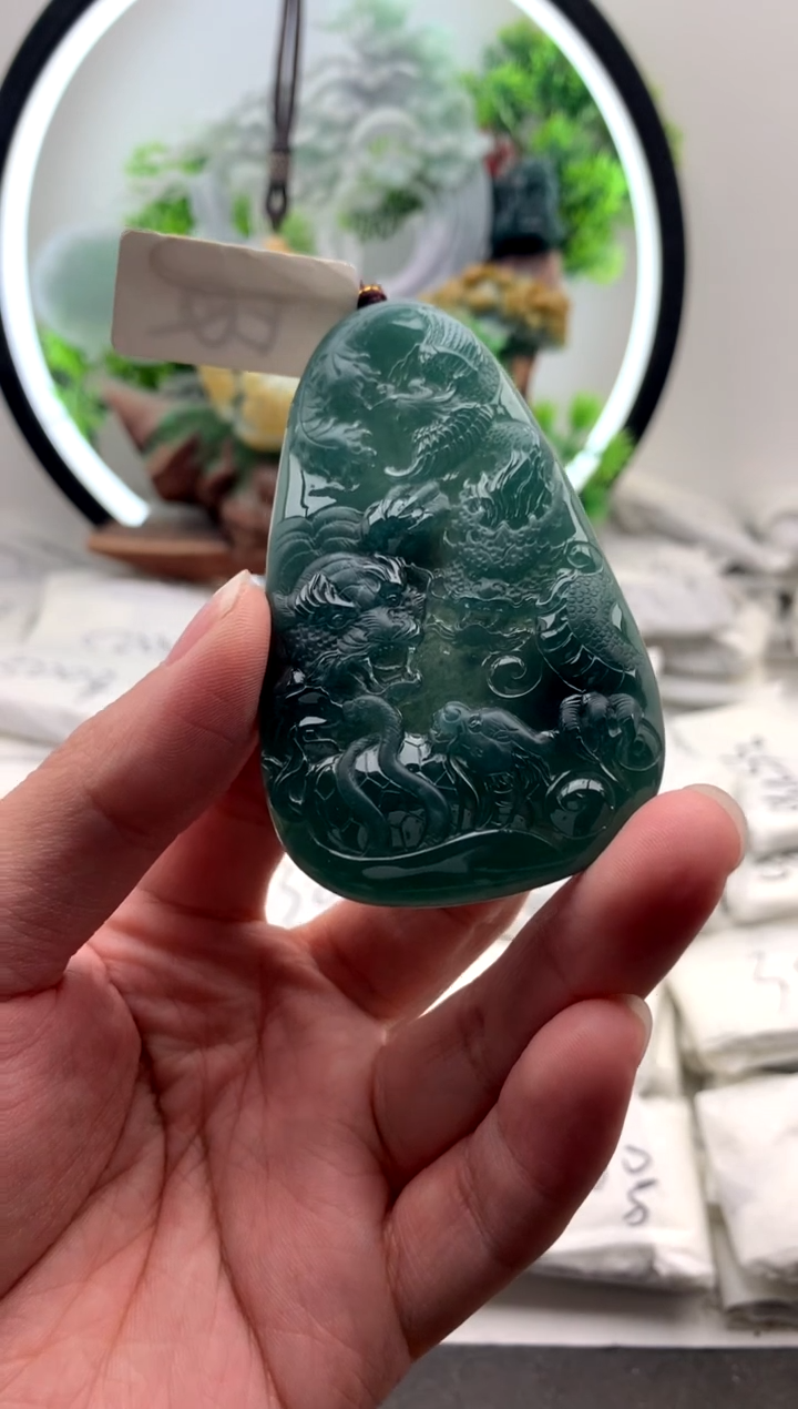 【闪购商品】翡翠颈饰未镶嵌四象守护