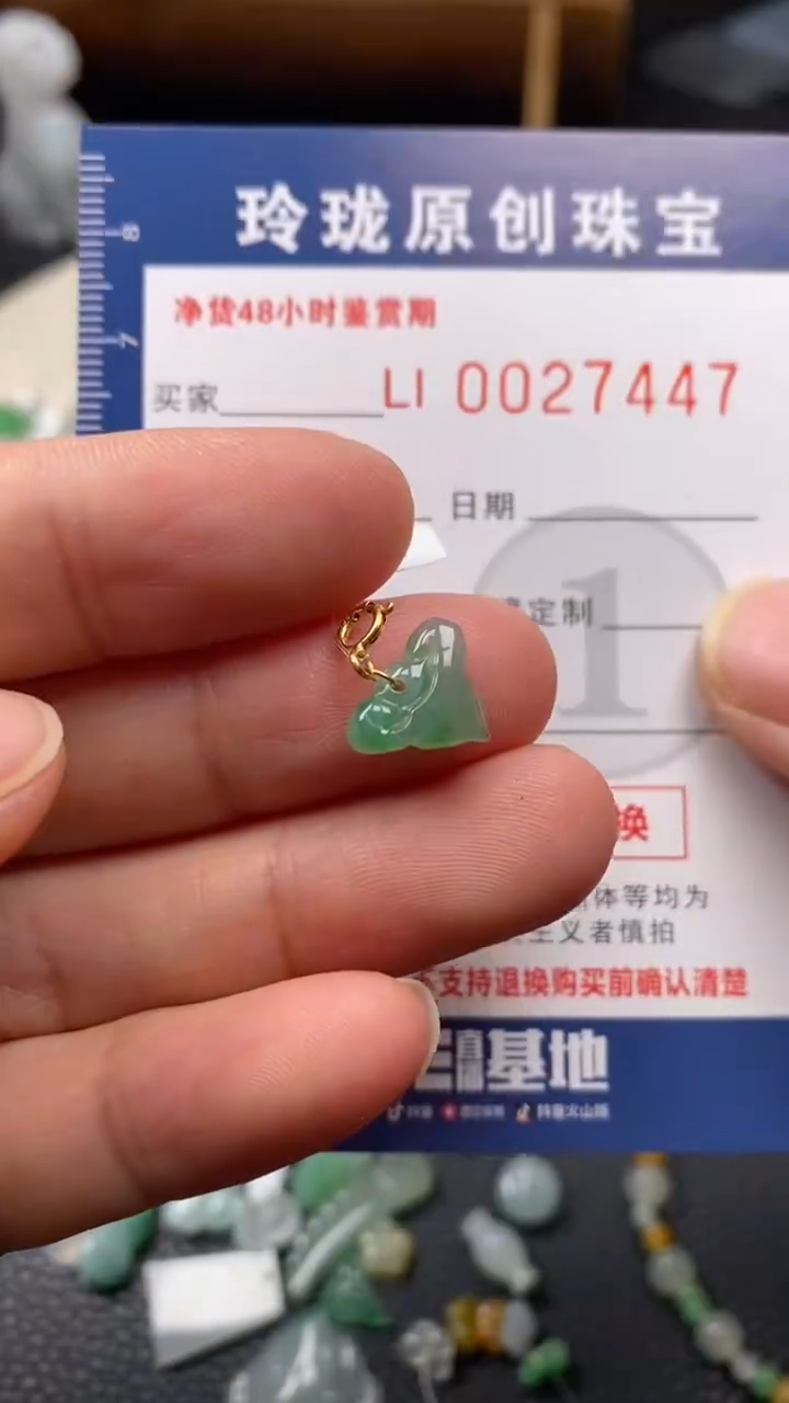 【闪购商品】翡翠颈饰未镶嵌翡翠净货27447
