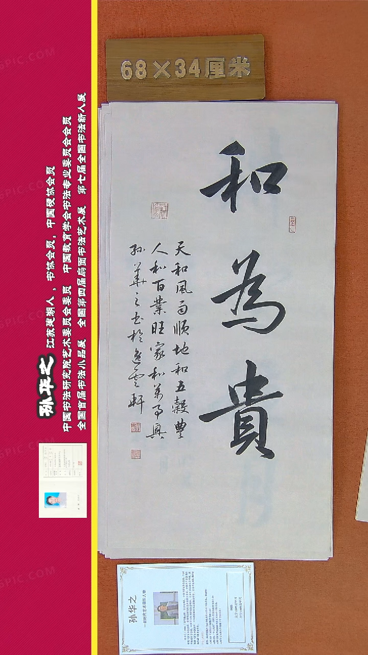 【闪购商品】书法245a孙华之书法作品