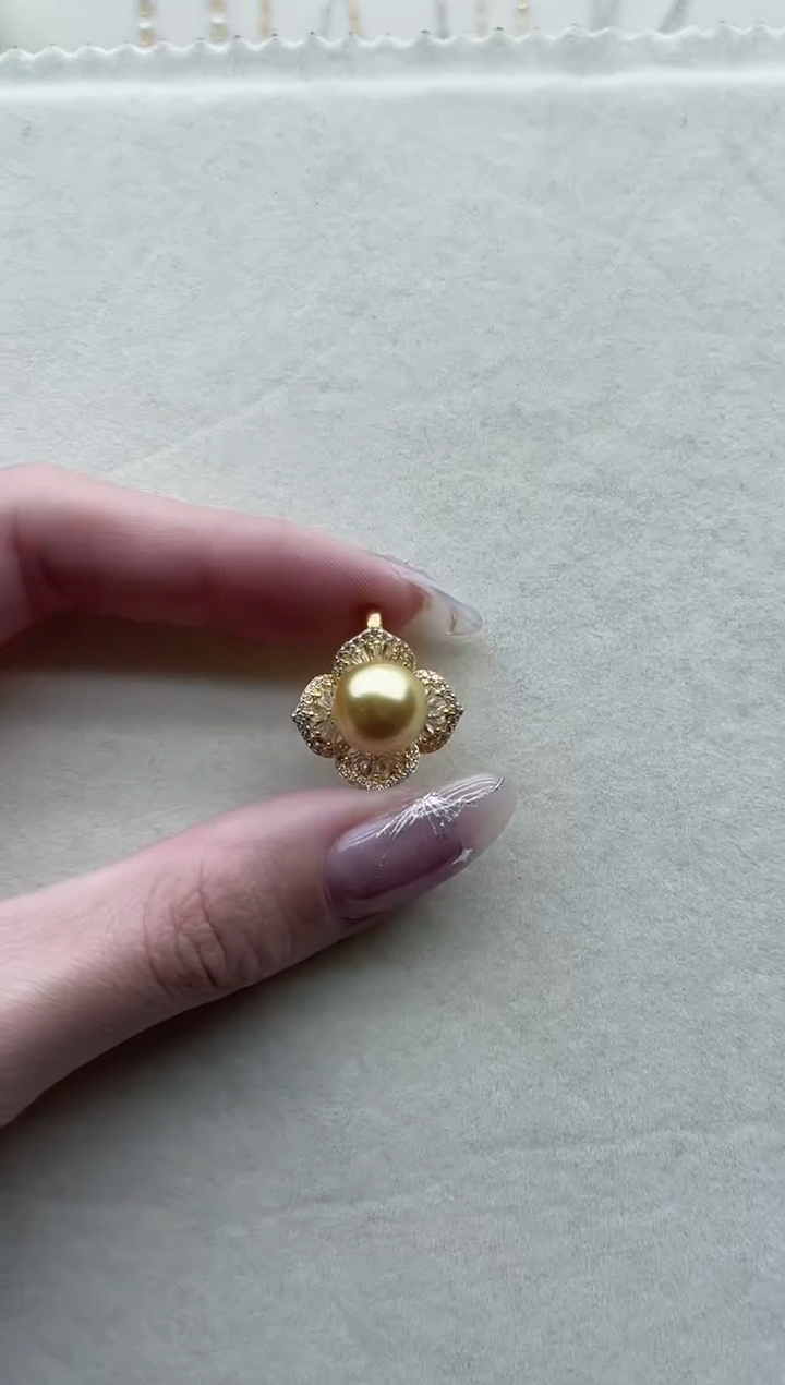 【闪购商品】海水珍珠吊坠银S925镶嵌Y79