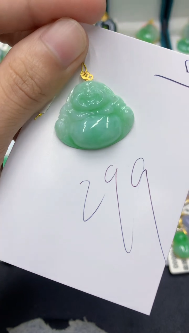 【闪购商品】翡翠颈饰18K金镶嵌翡翠