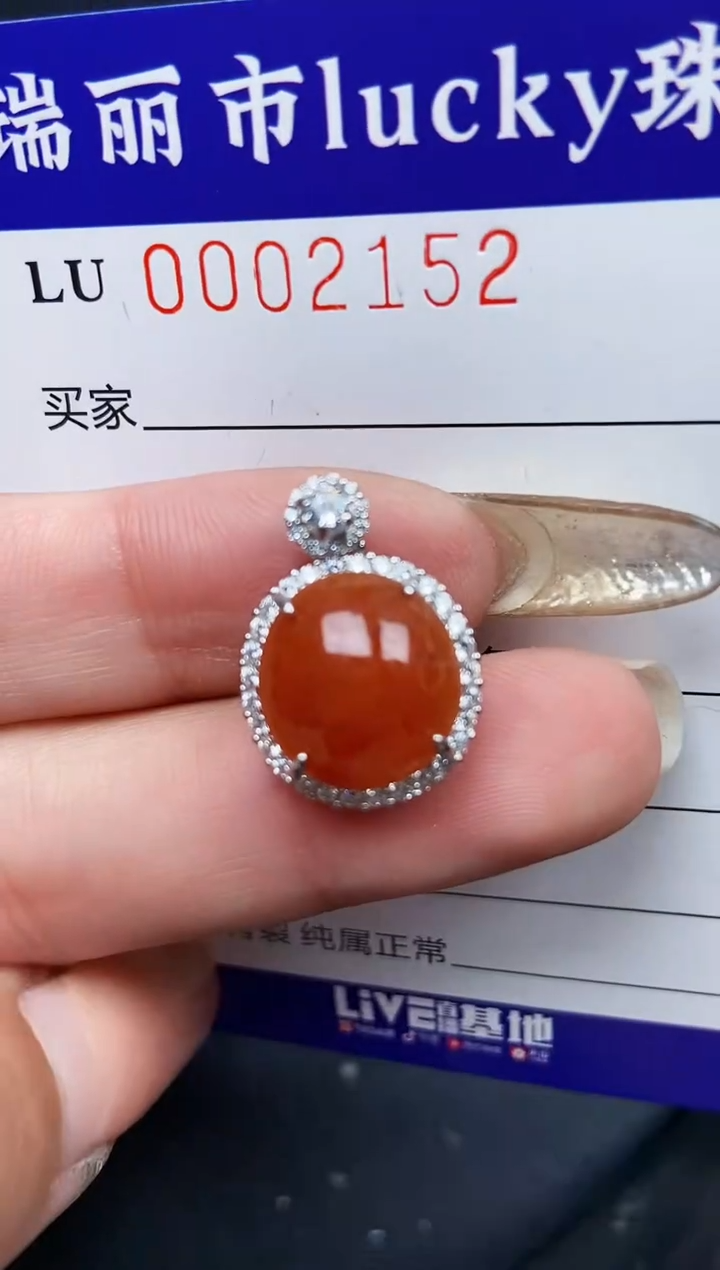 【闪购商品】翡翠颈饰银S925镶嵌2152