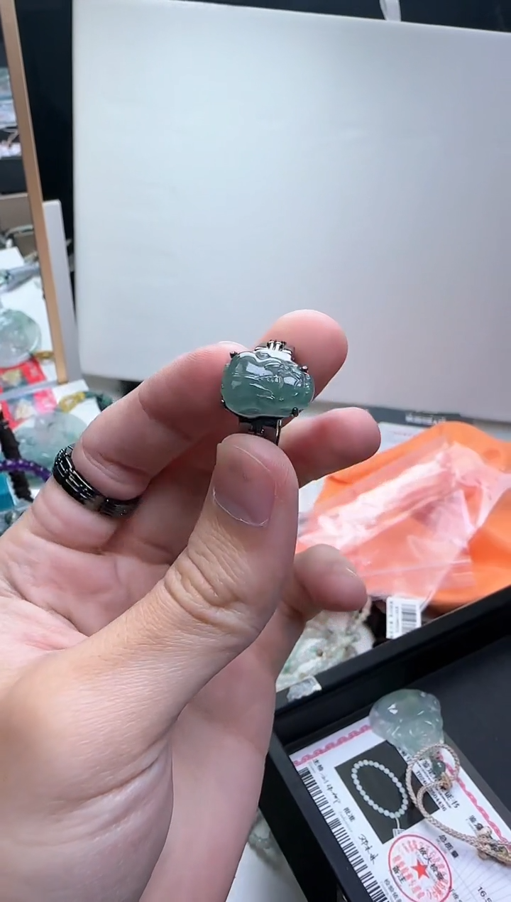 【闪购商品】翡翠戒指合金貔貅戒指58