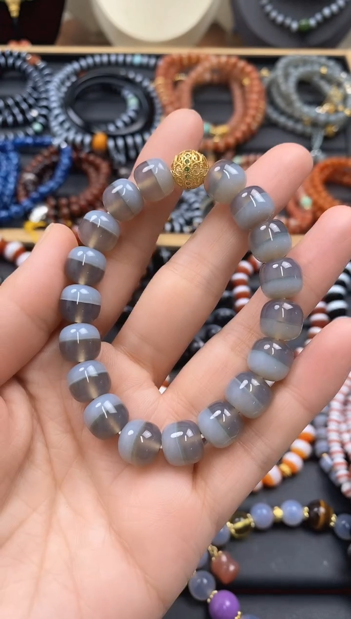 【闪购商品】玛瑙/玉髓手串未镶嵌手串