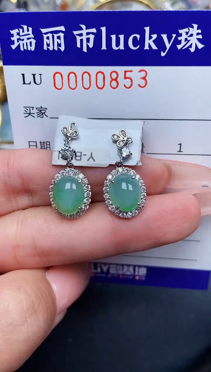 【闪购商品】翡翠颈饰银S925镶嵌0853