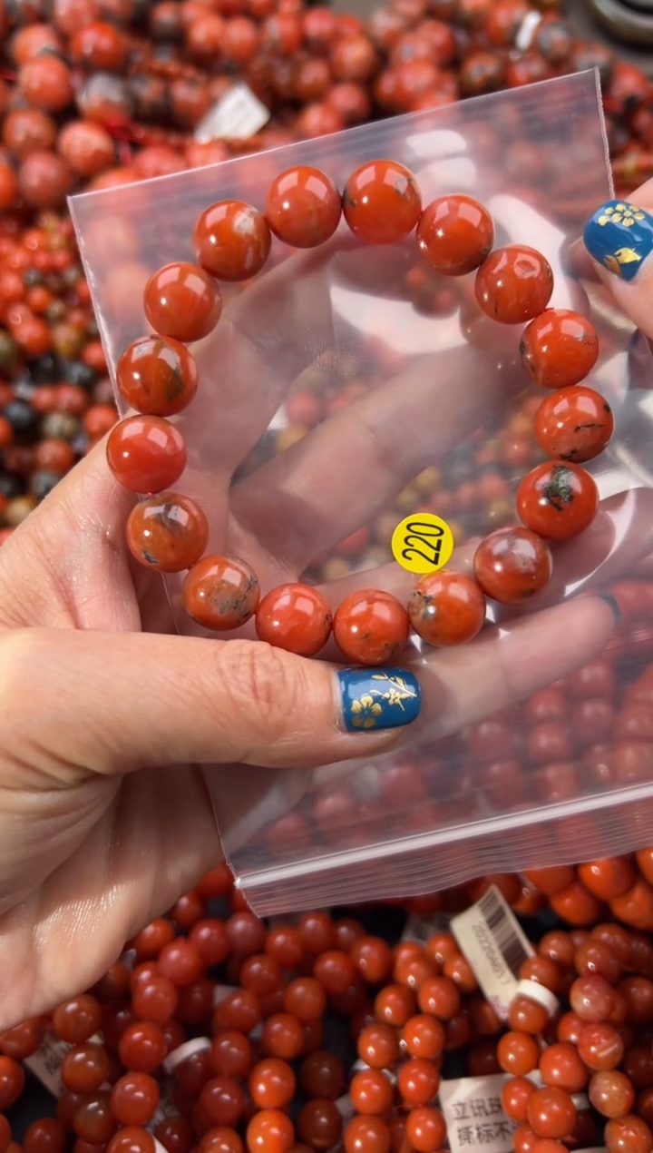 未镶嵌手串南红玛瑙12+