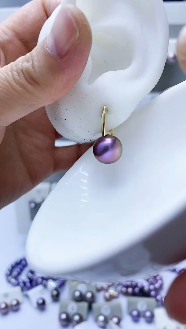 【闪购商品】淡水珍珠耳饰银S925镶嵌144