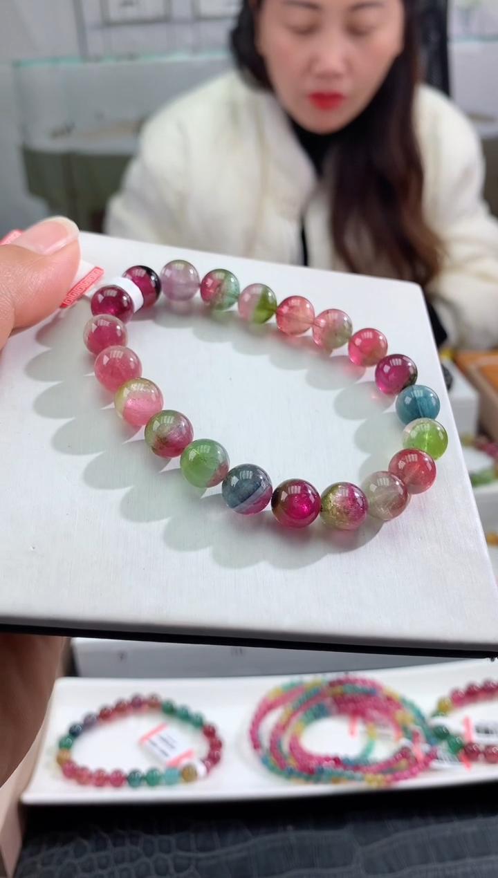 【闪购商品】碧玺手串未镶嵌多样性发一条