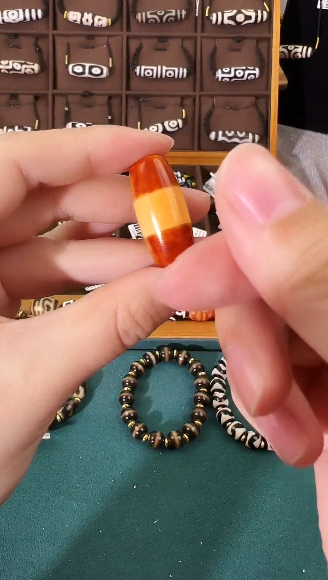 玛瑙/玉髓（覆膜）颈饰未镶嵌51（微瑕随机发货）