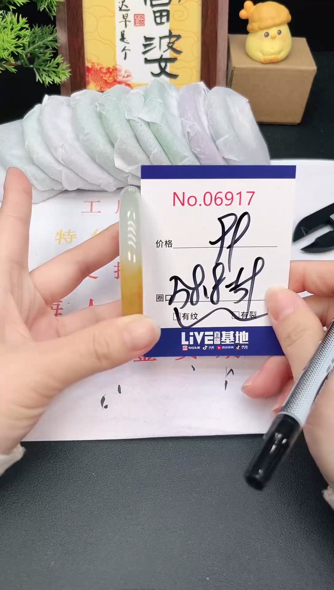 未镶嵌手镯翡翠6917