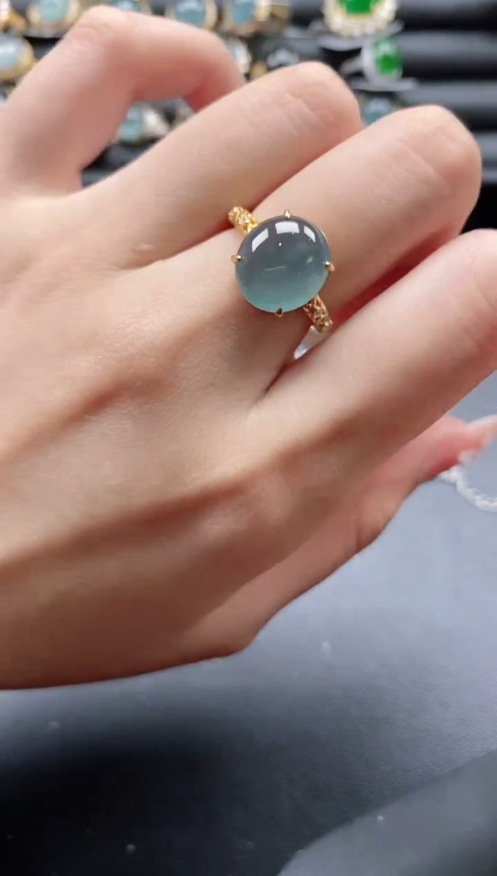 【闪购商品】翡翠戒指银S925镶嵌1111