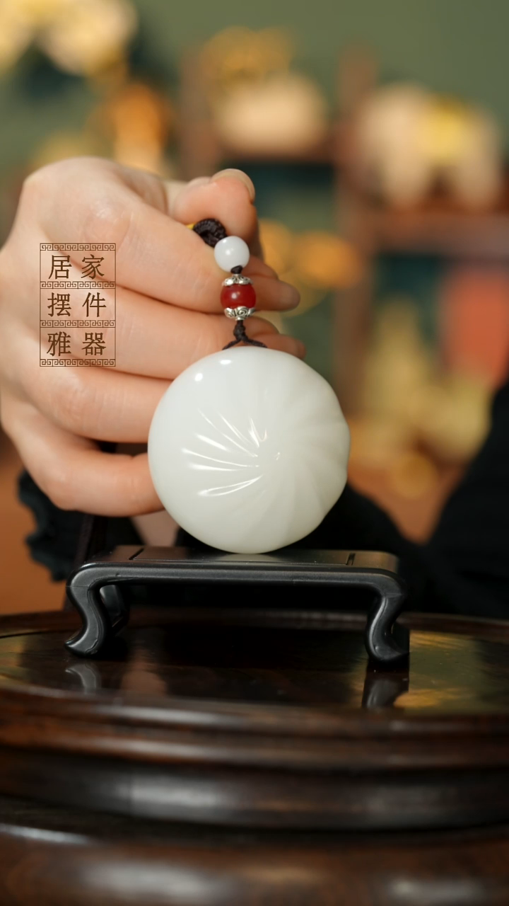 玉《蒸蒸日上小笼包》摆件