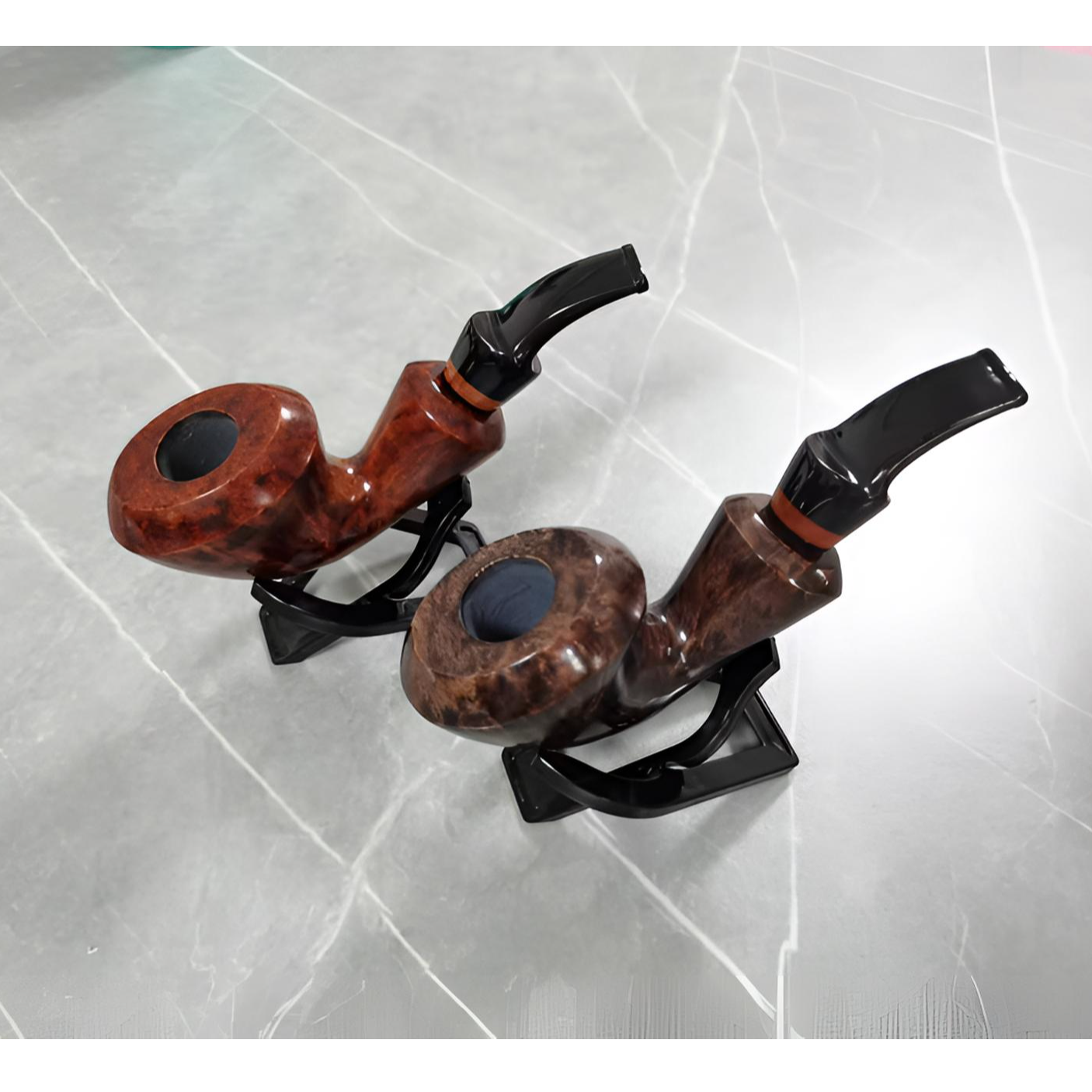 石楠木烟斗大号号角9mm烟道