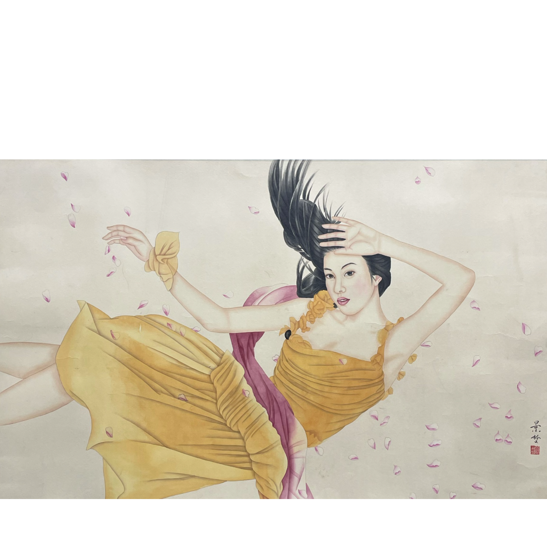 崔景哲 工笔人物镜片110*68约6.7平尺