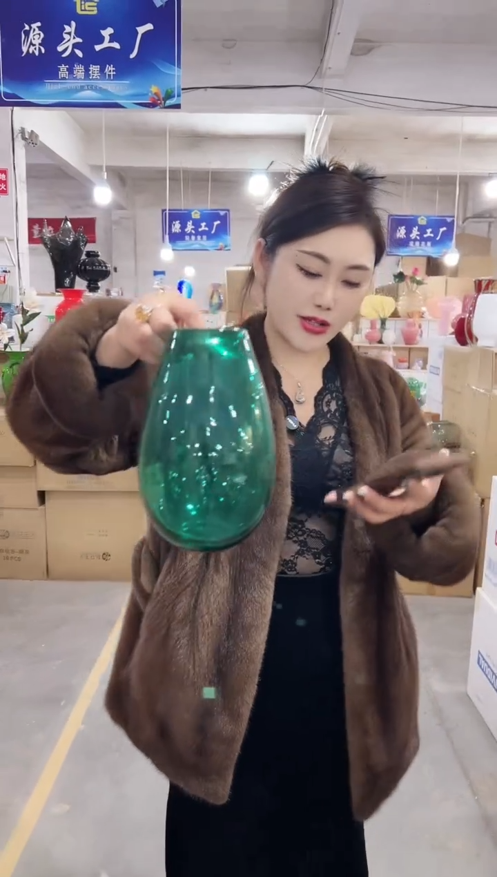 【闪购商品】玻璃私花贸易祁琪-微瑕-G65WV