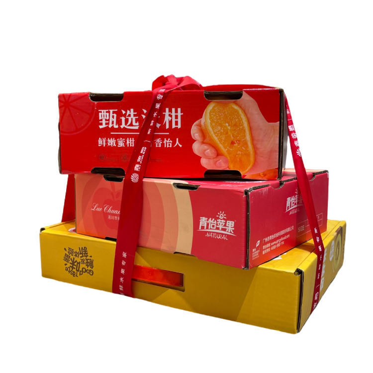 水果礼盒三件套约5200g/盒（苹果+沃柑+金艳奇异果）
